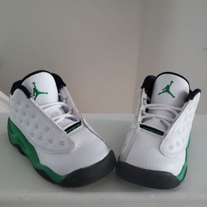Jordan Retro 13, Size 7c, Green and White